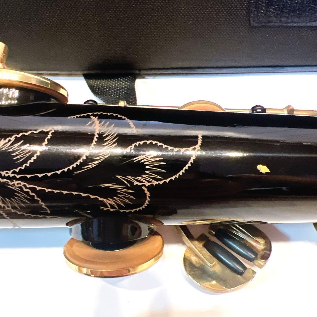 【美品】ammoon ソプラノサックス SAX ブラックラッカー　希少モデル