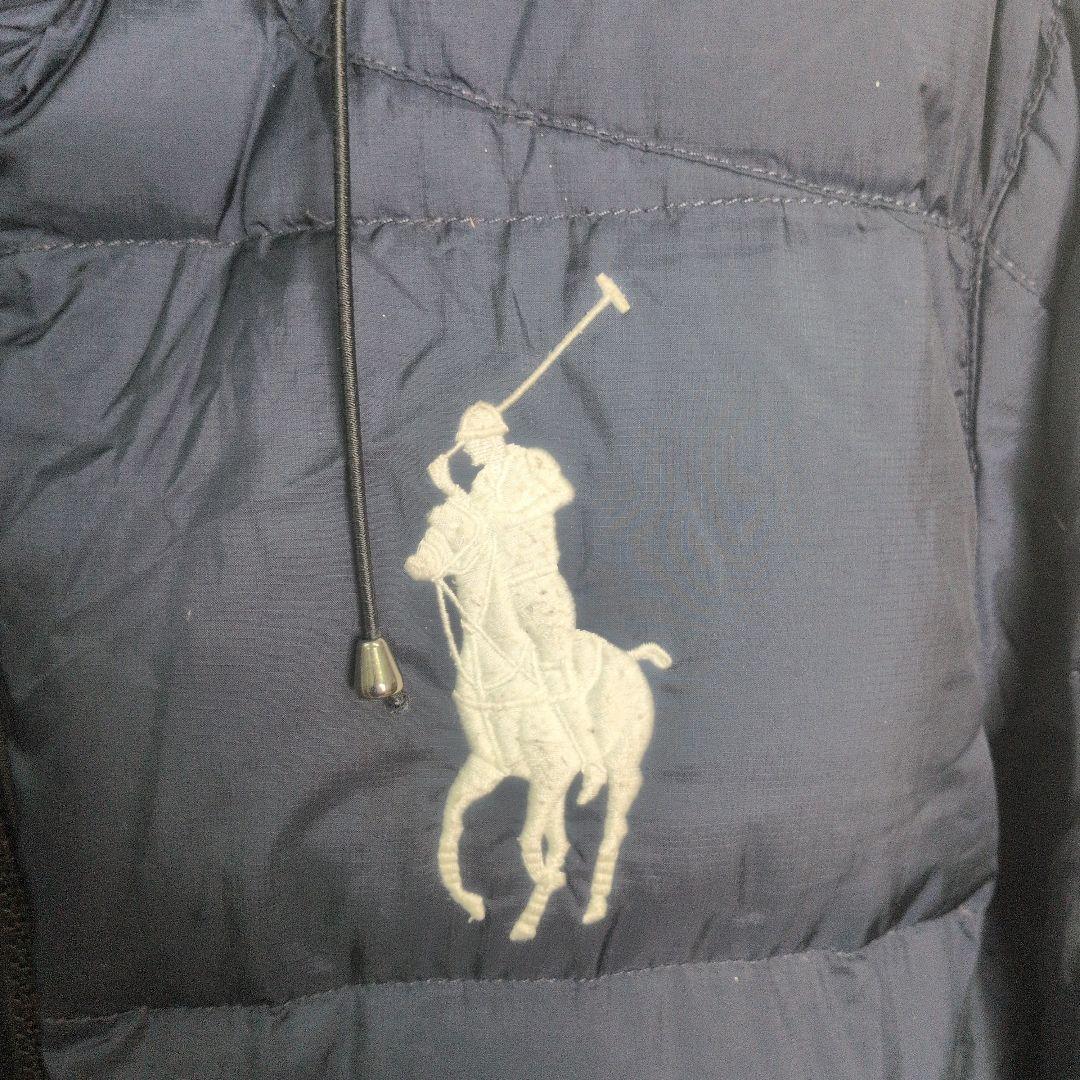 ポロ　ラルフローレン ダウンジャケット L ネイビー ビッグポニー刺繍