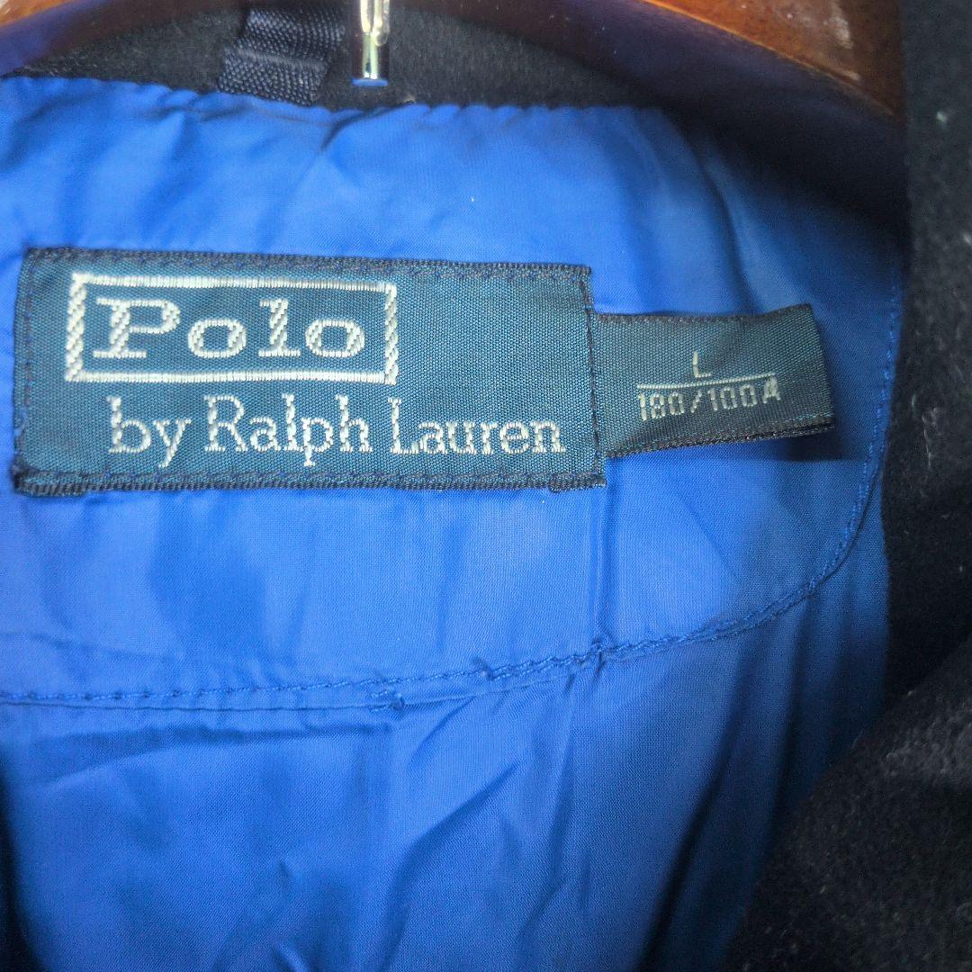 ポロ　ラルフローレン ダウンジャケット L ネイビー ビッグポニー刺繍