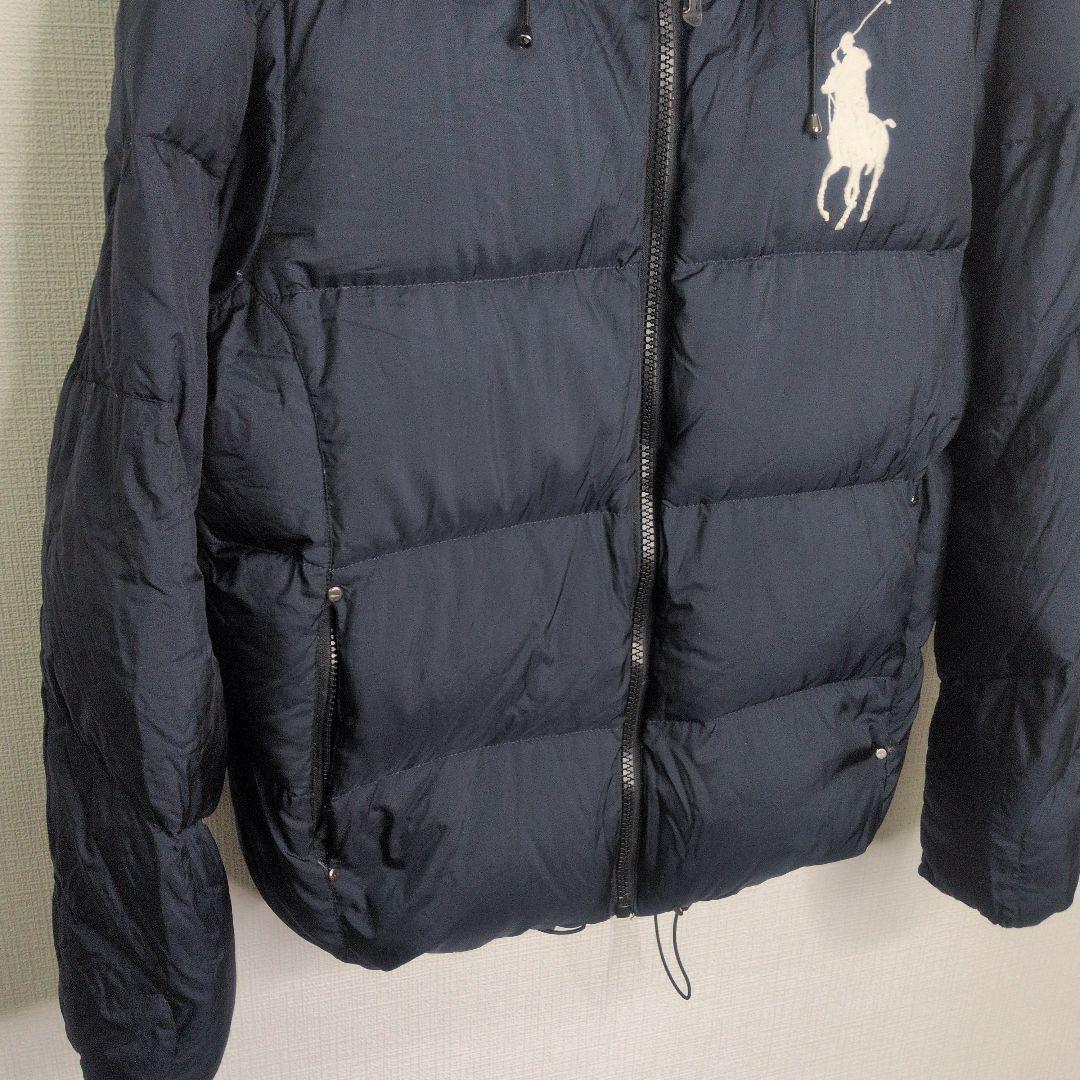 ポロ　ラルフローレン ダウンジャケット L ネイビー ビッグポニー刺繍