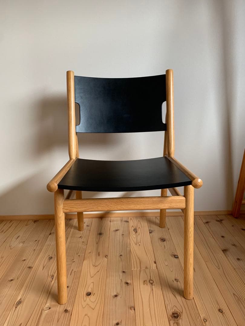 Shinohara.com 関家具 フィーカII 木製チェアオークブラック