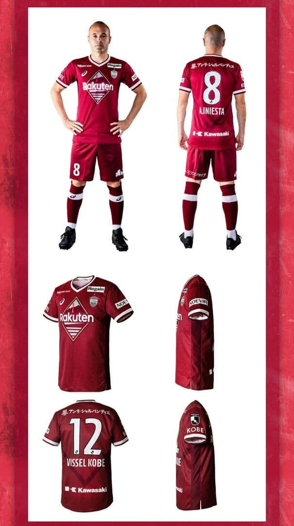 21-22 ヴィッセル神戸　イニエスタ選手　オーセンティックユニフォーム