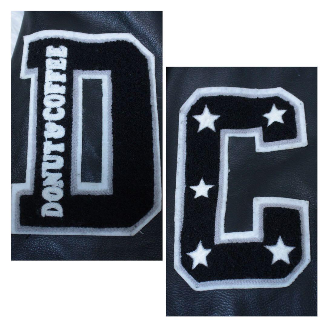 入手困難 00s DONUT & COFFEE フルデコ スタジャン Y2K 黒