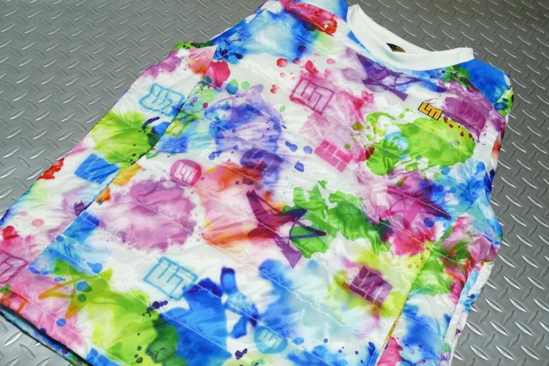 ★新品★ラウドマウス★2wayハイブリッドダウンブルゾン★L★スプラッシュネオン