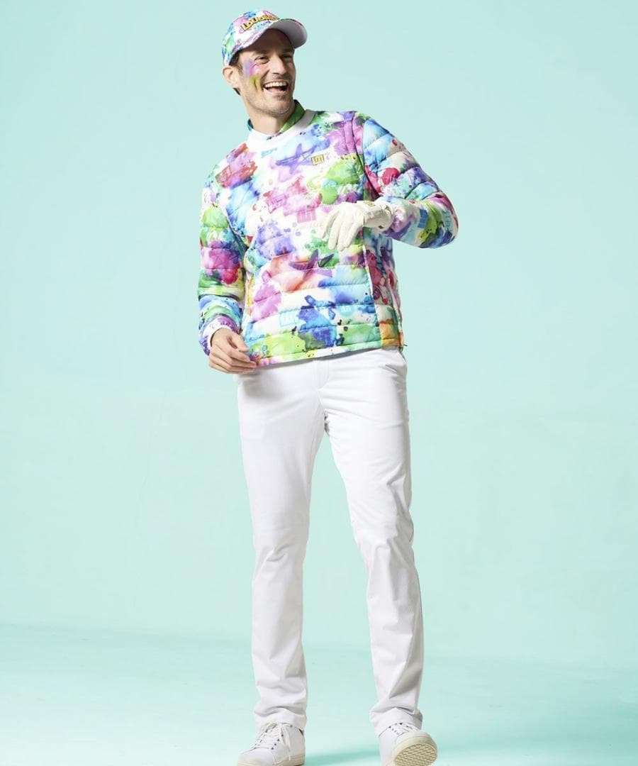 ★新品★ラウドマウス★2wayハイブリッドダウンブルゾン★L★スプラッシュネオン