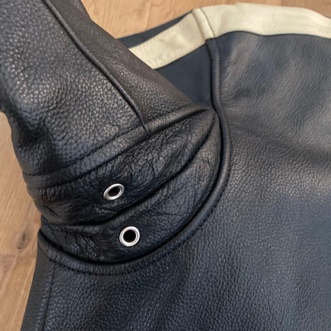 カウレザー　rookie leathers シングルライダース 革ジャン 牛革