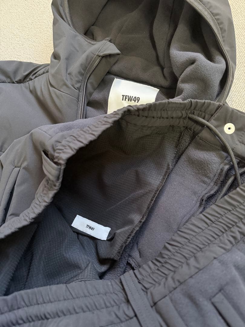 TFW49　フーディ　パンツ　　セットアップ FLEECE ブラック