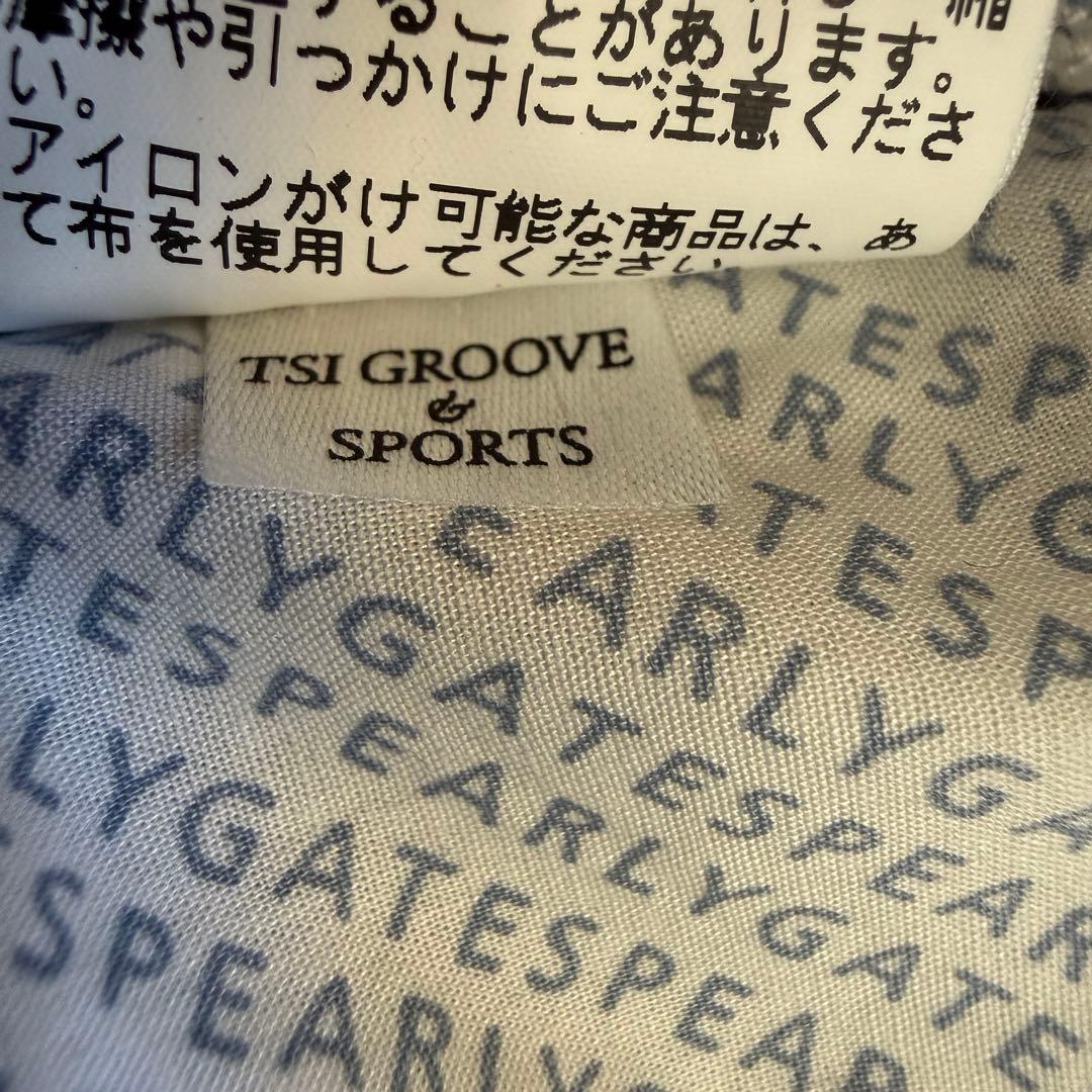 パーリーゲイツ　パンツ　L〜XL相当 紺　白　ギンガムチェック　5 コットン素材