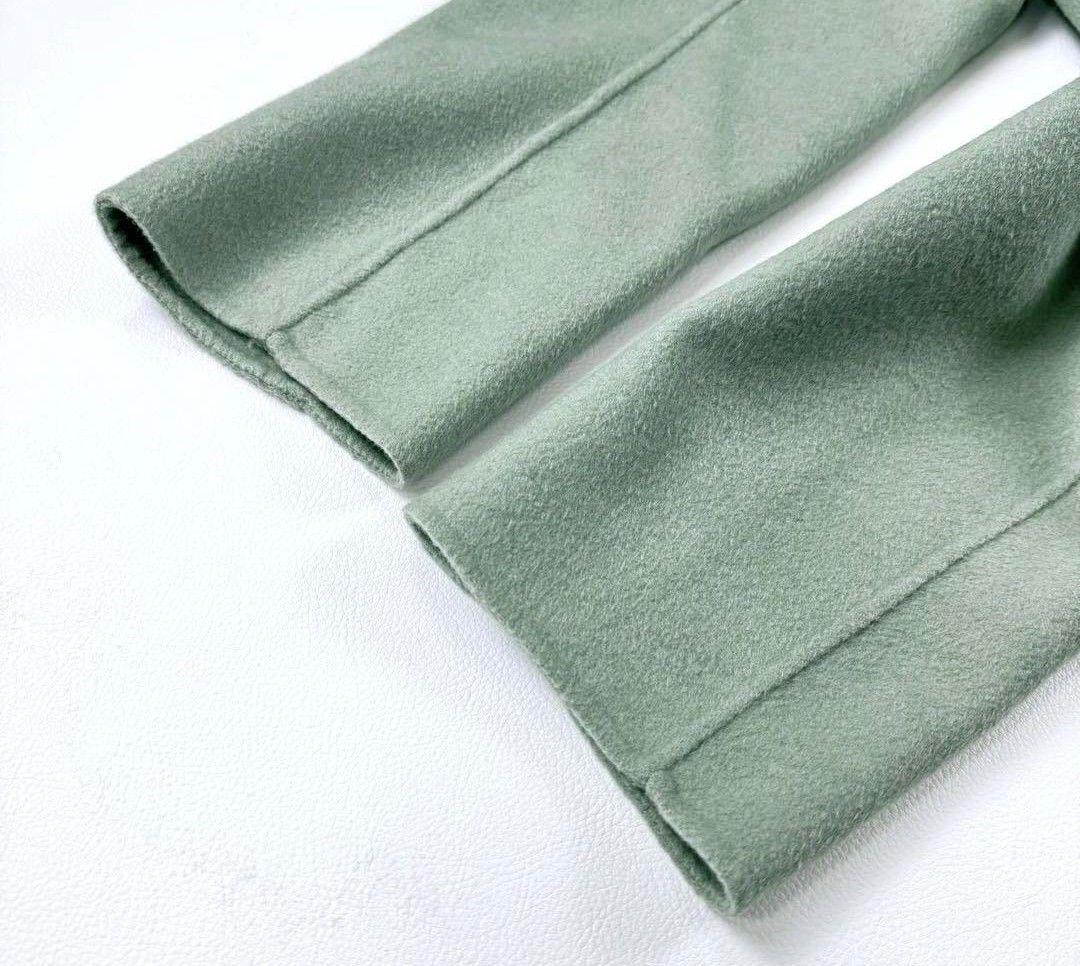 iCB カシミヤ ウールリバー ベルテッドコート 大きめサイズ