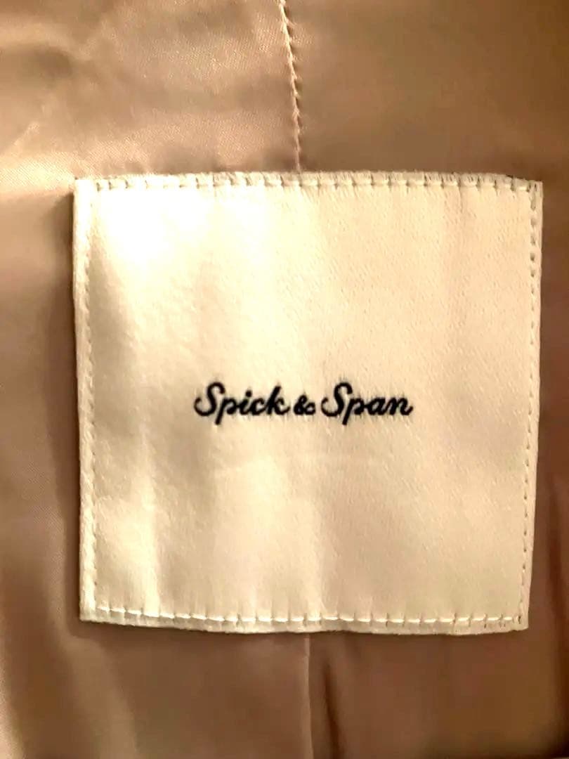 【試着のみ】Spick & Spanエアリーウールビーバー ショールカラーコート