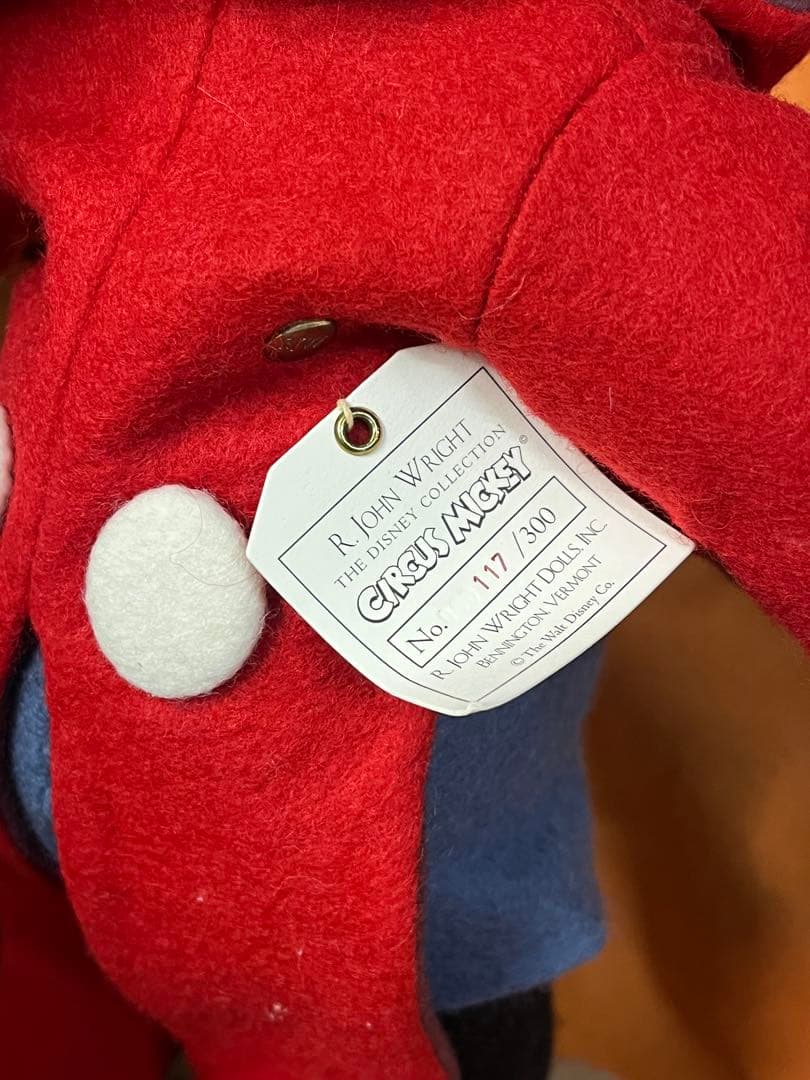 ミッキーマウス ぬいぐるみ 本体　ジョンライト　サーカーズ