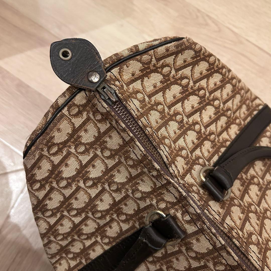 Christian Dior ヴィンテージ トロッター ミニボストン ブラウン