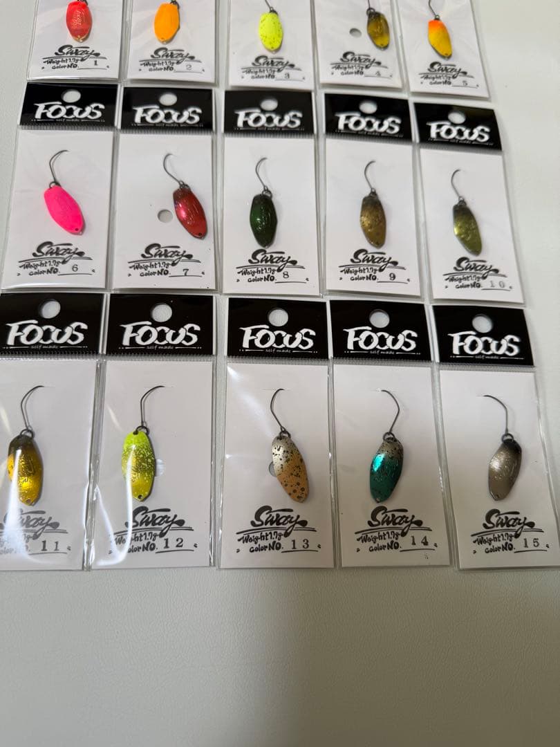 フォーカス スウェイ 1.7g　全15色セット　Sway　Focus