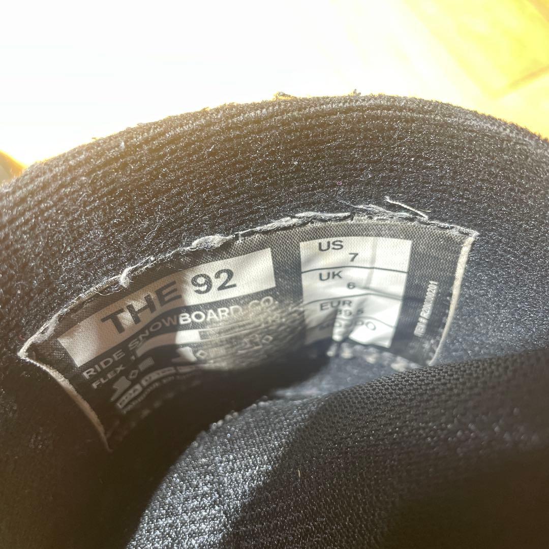 名機RIDEライドTHE92 25.0cm ダブルBOA グラトリ・フリーライド