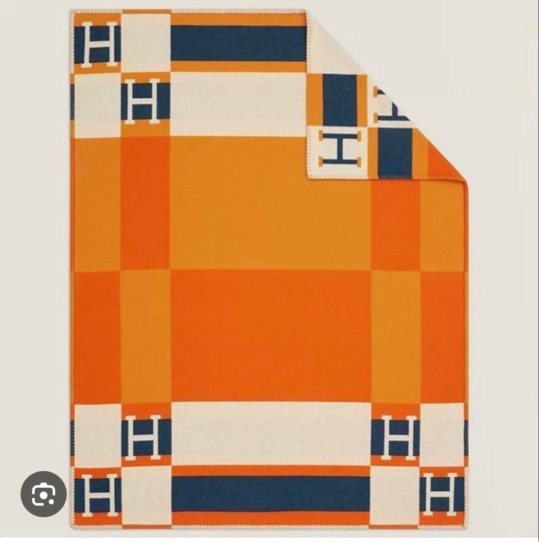 HERMES】バヤデールブランケット➕クッション