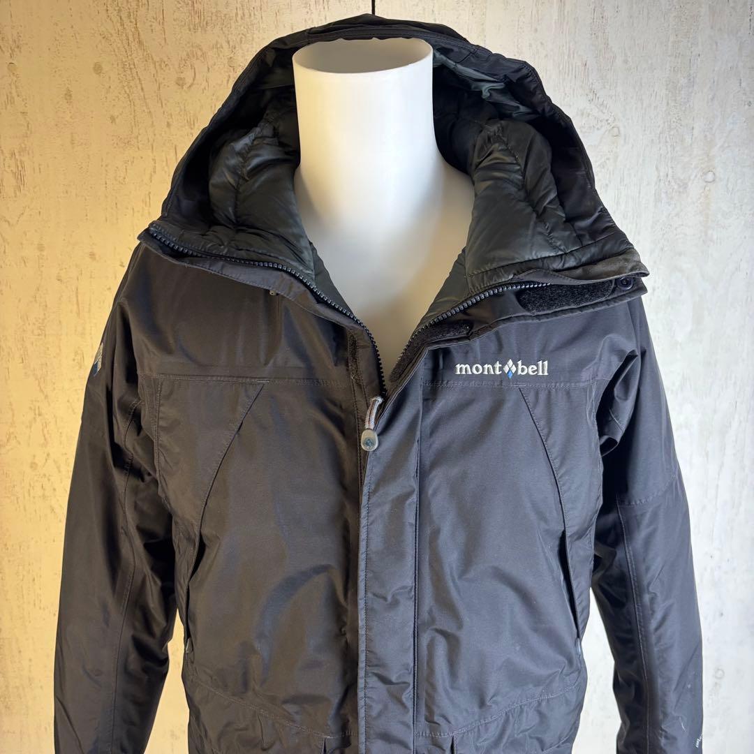 モンベル　ゴアテックス　ダウン　ブラック　Sサイズ 程度良い