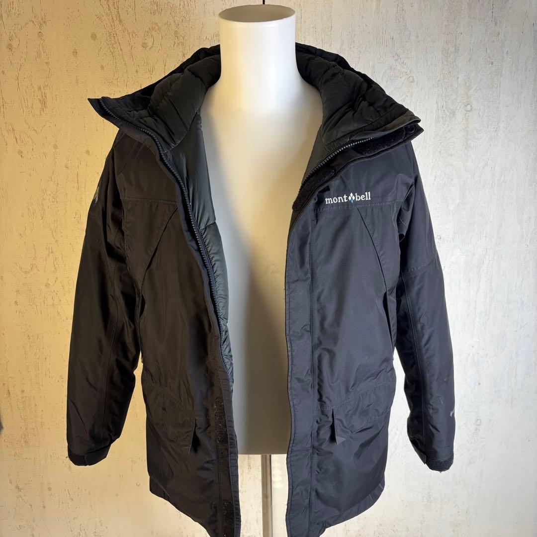 モンベル　ゴアテックス　ダウン　ブラック　Sサイズ 程度良い