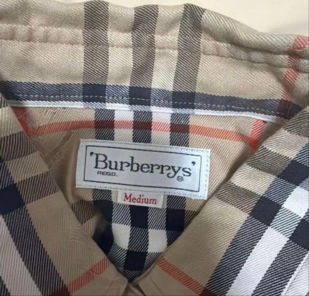 Burberrys チェック柄 長袖シャツ Mサイズ