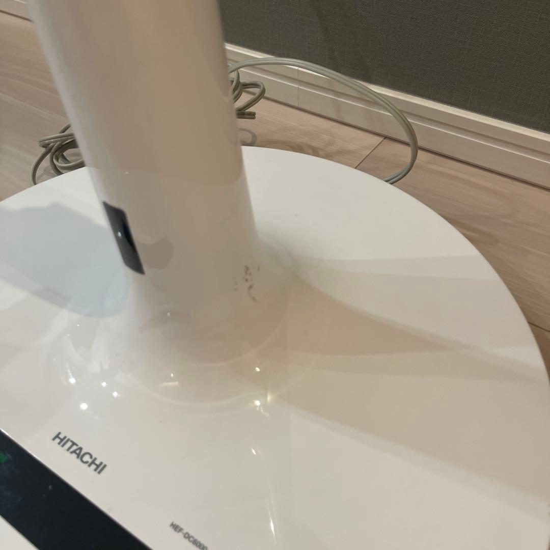 日立　DCモーター扇風機　リモコンあり　ホワイト　HEF-DC6000