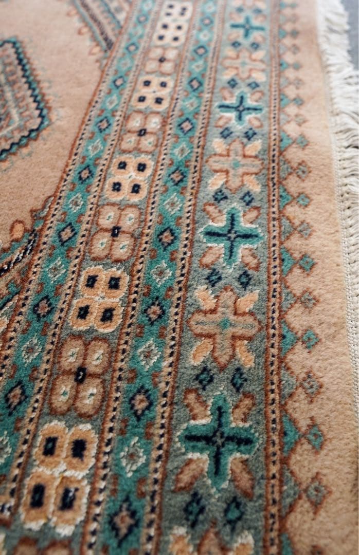 [SALE]パキスタン 手織り絨毯 リビングラグ size:205x140cm