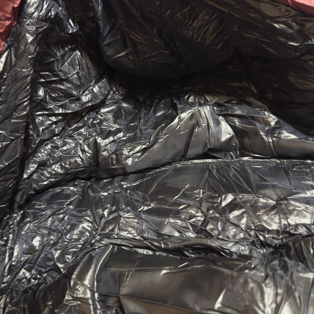 美品NANGA ダウンシュラフ760FP寝袋810DX ショートサイズ　レッド