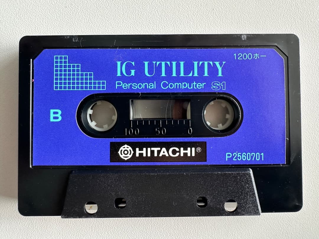 ゆ*う様 日立パーソナルコンピュターS1 Demo カセット＋取扱説明書