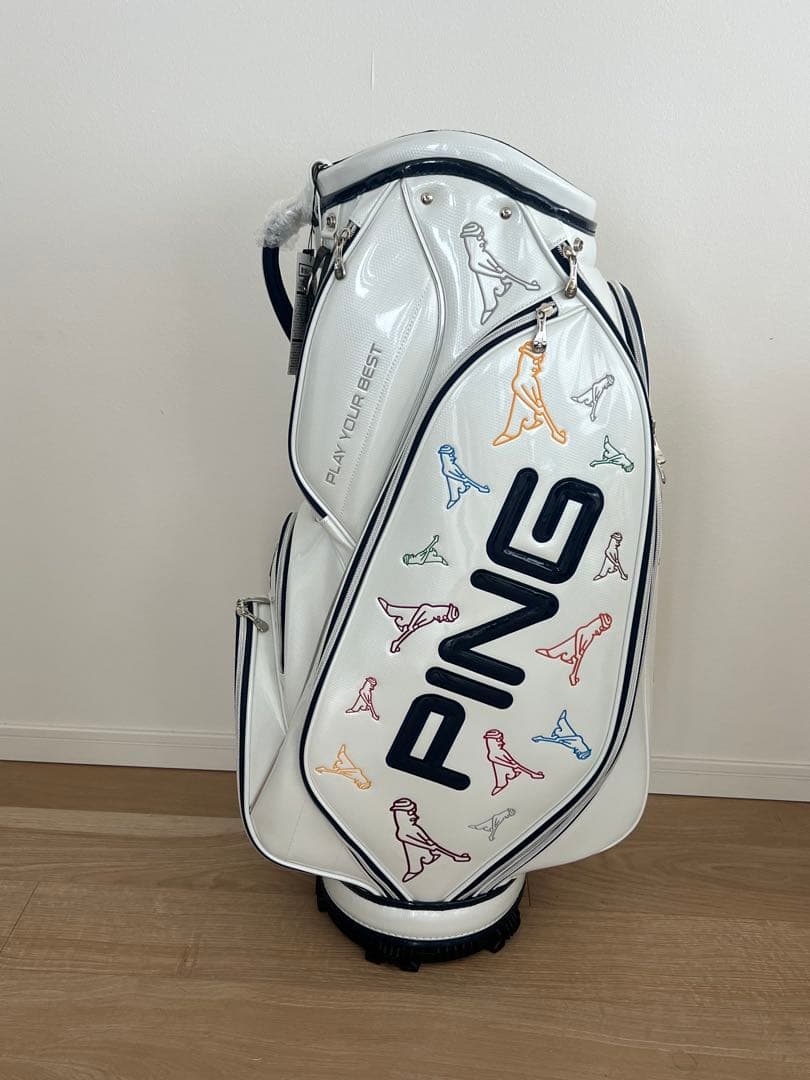 【新品・未使用】MR. PING/ミスターピン　ゴルフキャディバッグ ホワイト