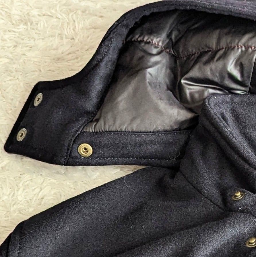 良品◎ポールスミスコレクション 2wayブルゾン コート 中綿 フード付 紺 M