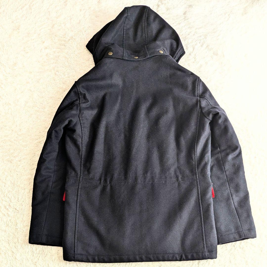 良品◎ポールスミスコレクション 2wayブルゾン コート 中綿 フード付 紺 M