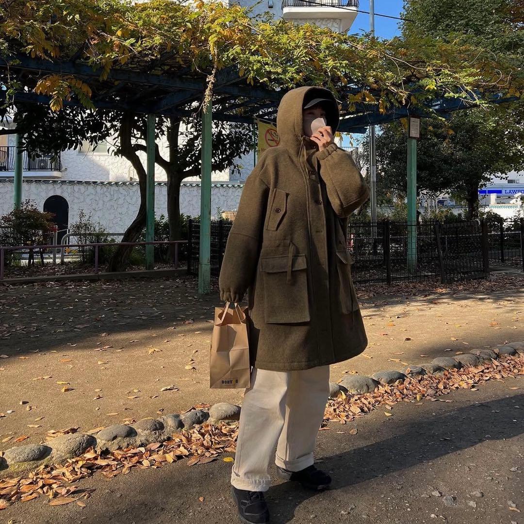 nokcha ミリタリーウールコート