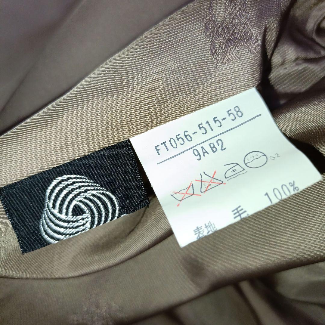 美品■Burberrys ダブル チェスターコート ブラウン カシゴラ・モヘア混