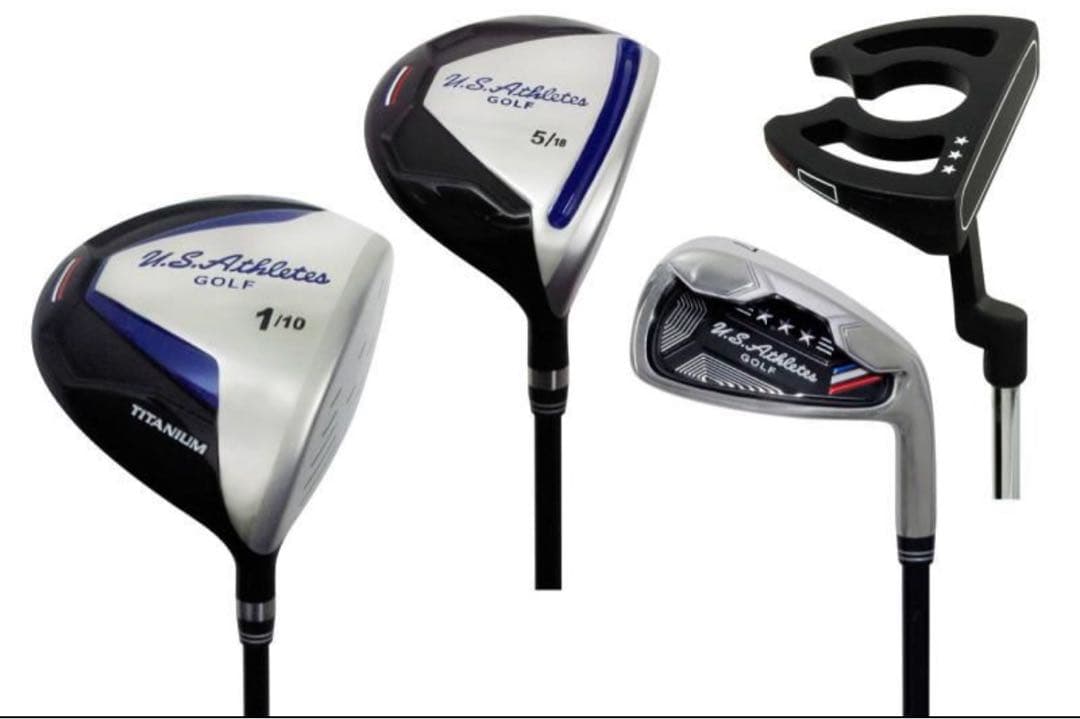 ゴルフクラブ12本セット|キャディバッグ+付属品セット付|ホワイト| 状態良好