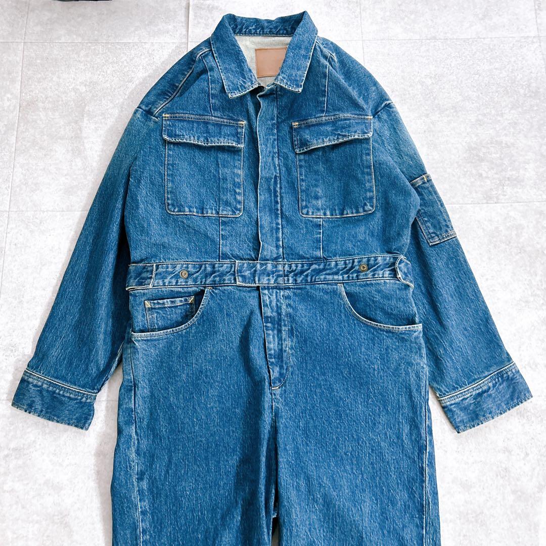 新品タグ付き✨ スピックアンドスパン 5 1/2 デニム オールインワン 近年