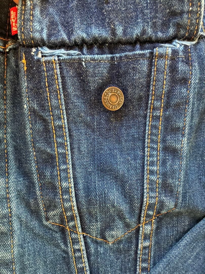 60s〜70s Levi's 70505 bige 42 デニムジャケット　美品