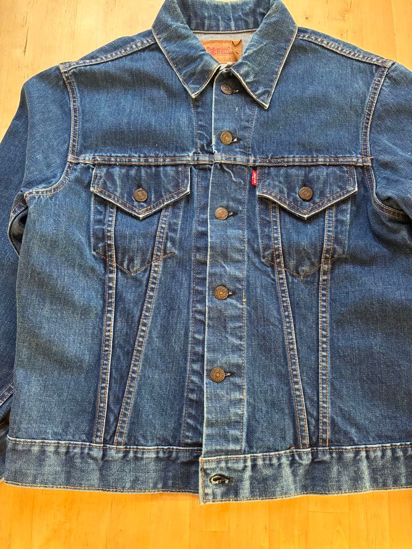 60s〜70s Levi's 70505 bige 42 デニムジャケット　美品