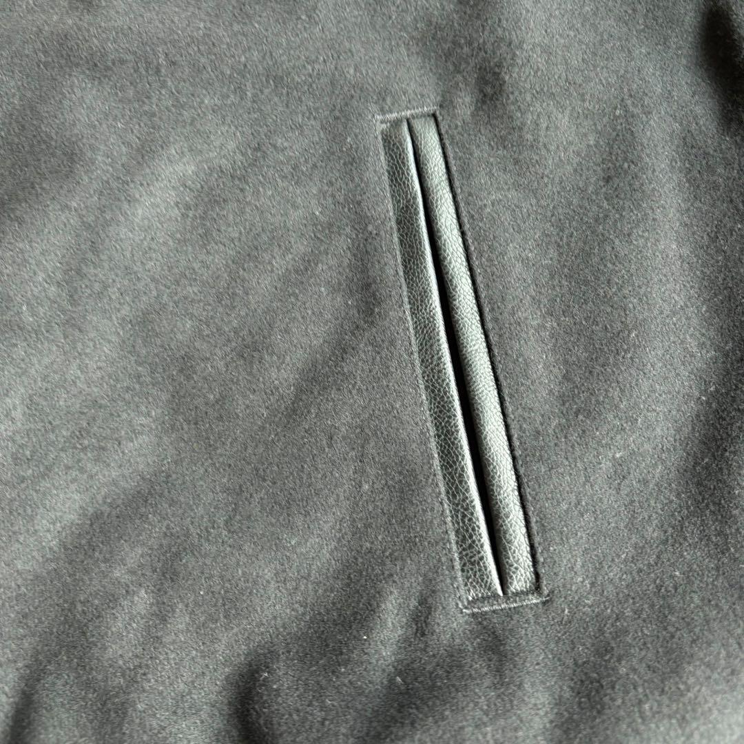 【極美品】X-GIRL エックスガール　￼スタジャン　ワッペン　袖レザー切替　黒