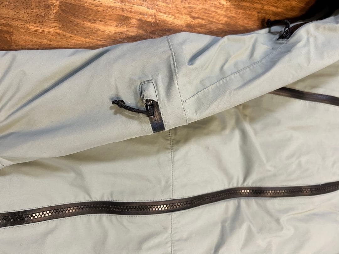 グリーン フード付き ジャケット