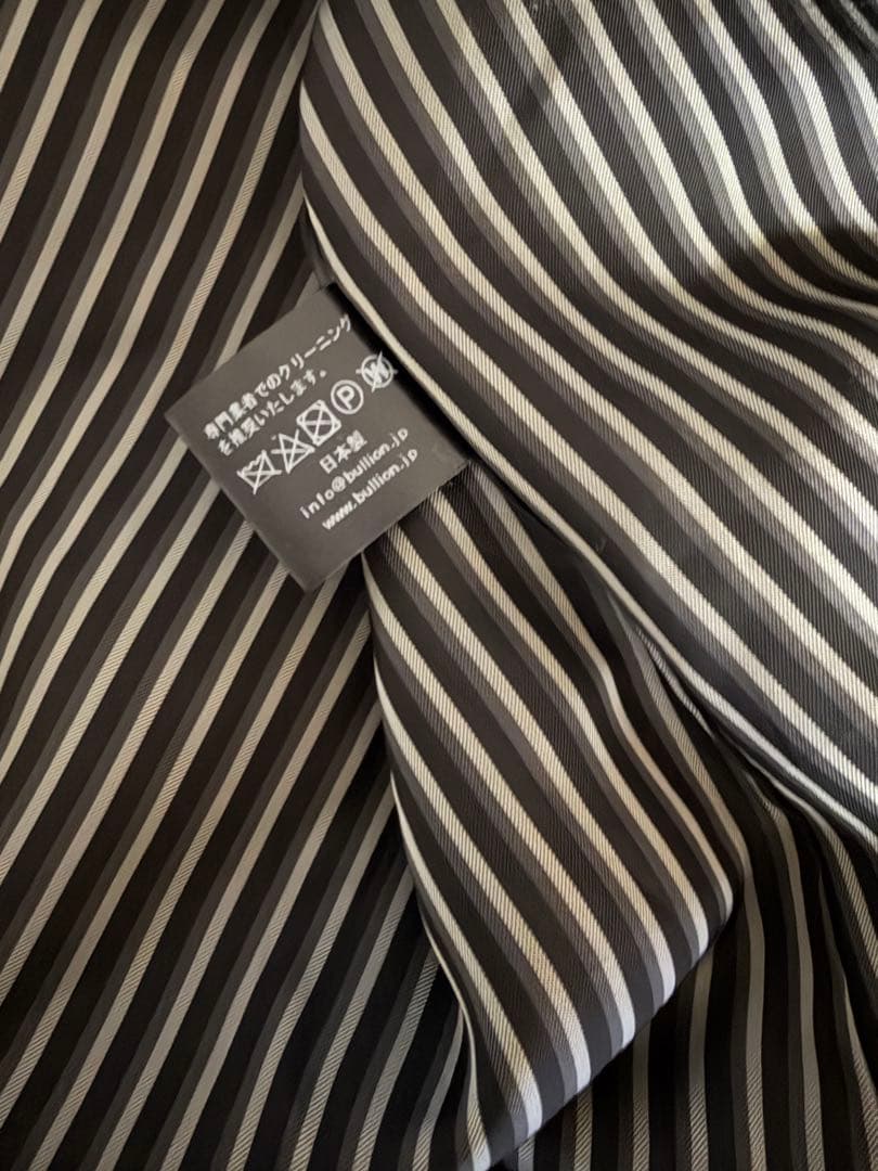 【美品　クリーニング済】ブリオン＊ブラックロングコート 大きな襟 Aライン