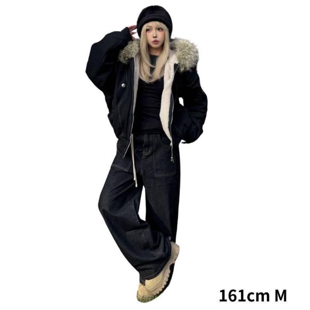 大本命✨新品・エッジライン裏ボアジャケット ファー付きPCTOKYO Lサイズ