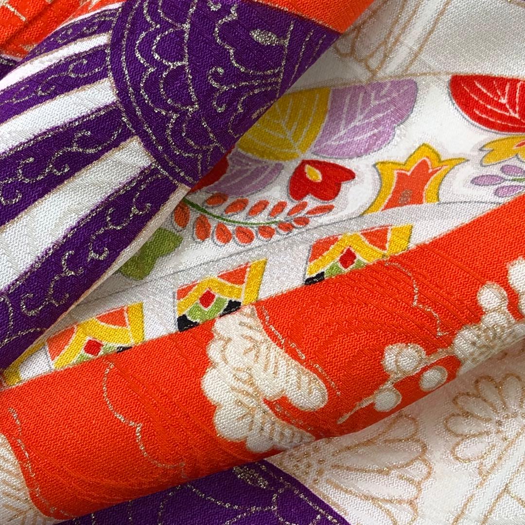 子供着物 十三詣り 13歳 花車 松 金彩 CK-7376