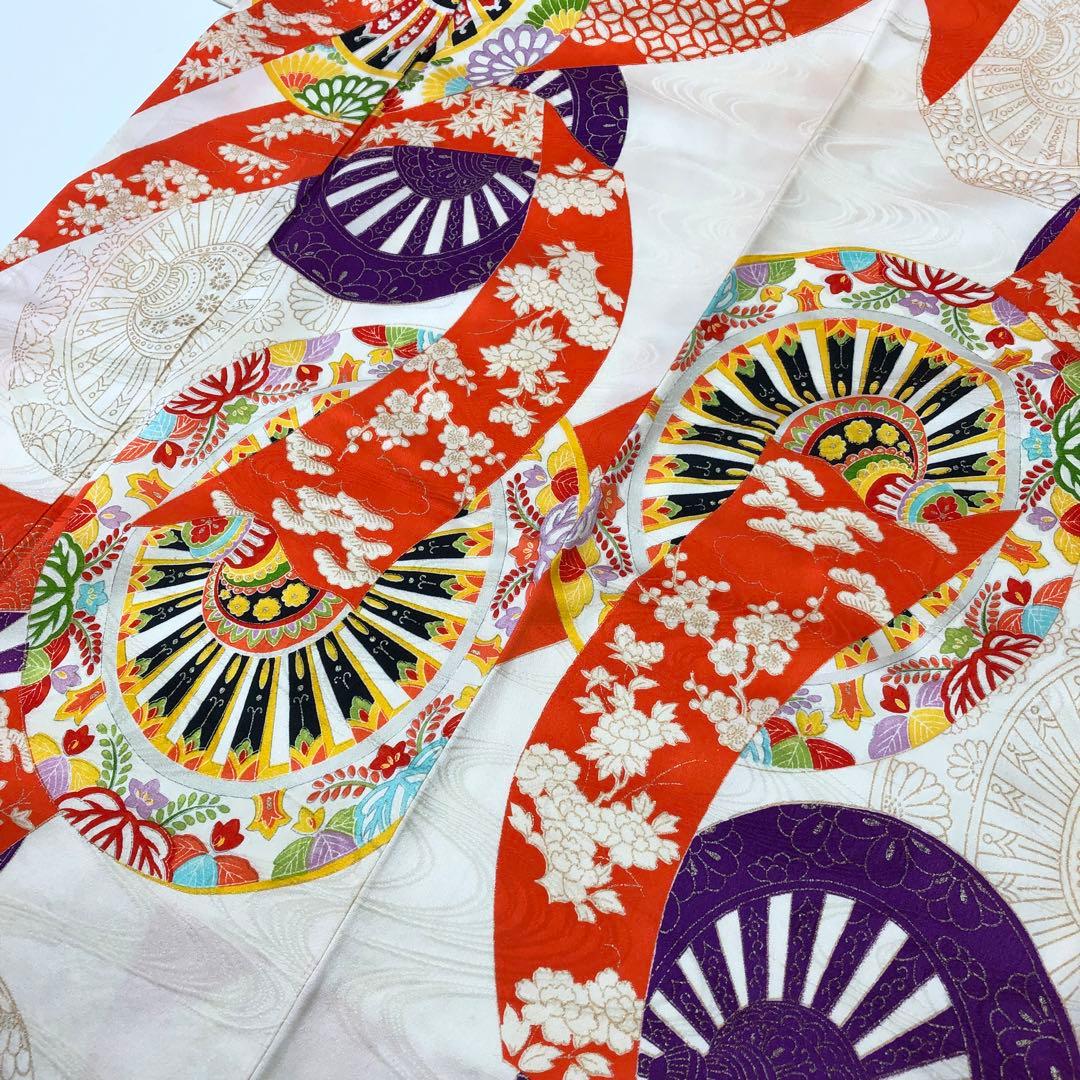 子供着物 十三詣り 13歳 花車 松 金彩 CK-7376