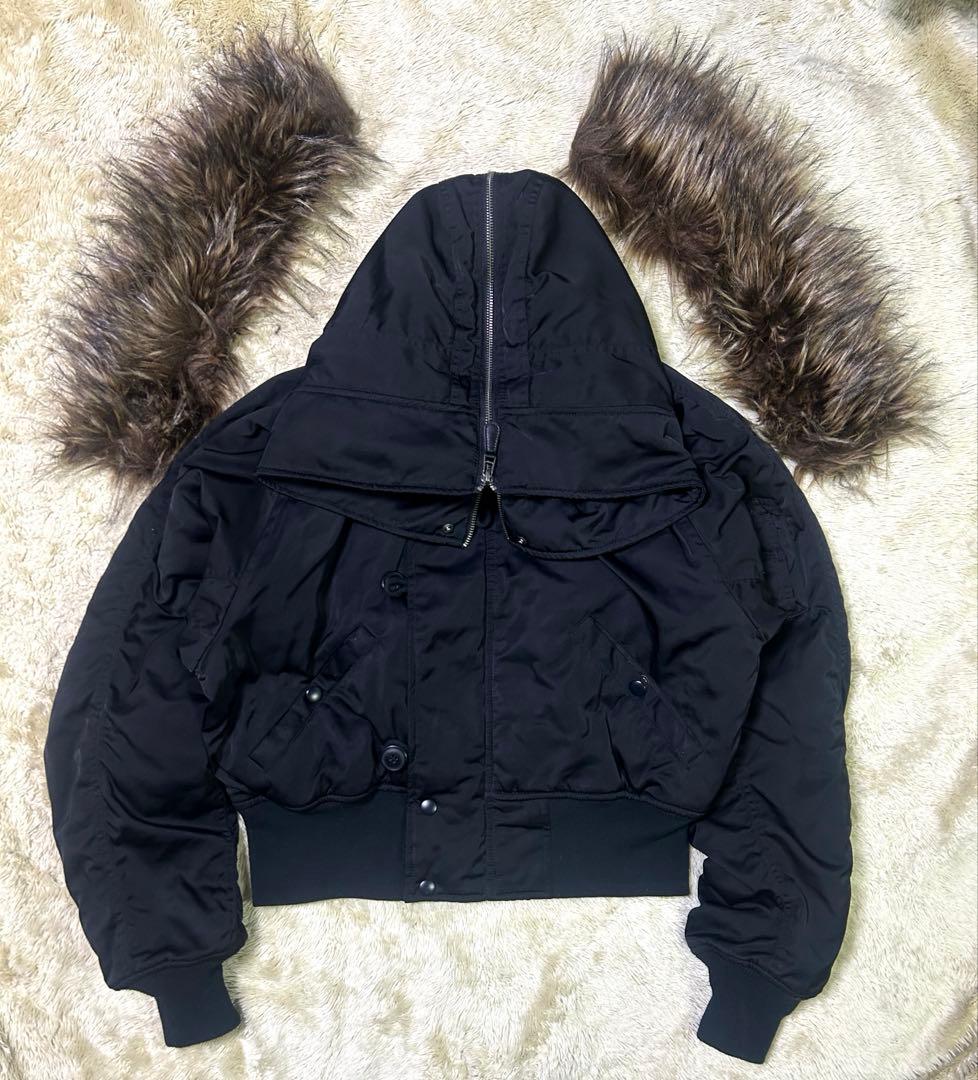 moussy N-2Bフライトジャケット　美品　y2k 鬼ファー　ギャル