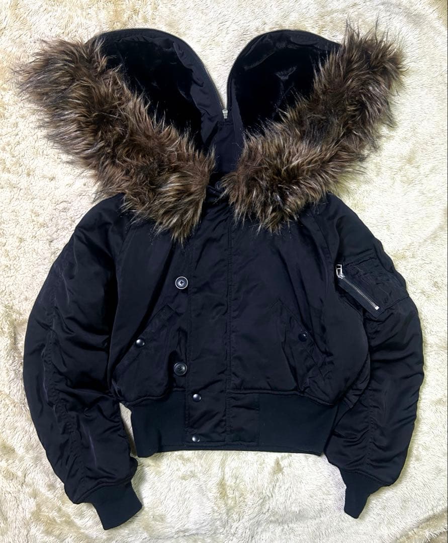 moussy N-2Bフライトジャケット　美品　y2k 鬼ファー　ギャル