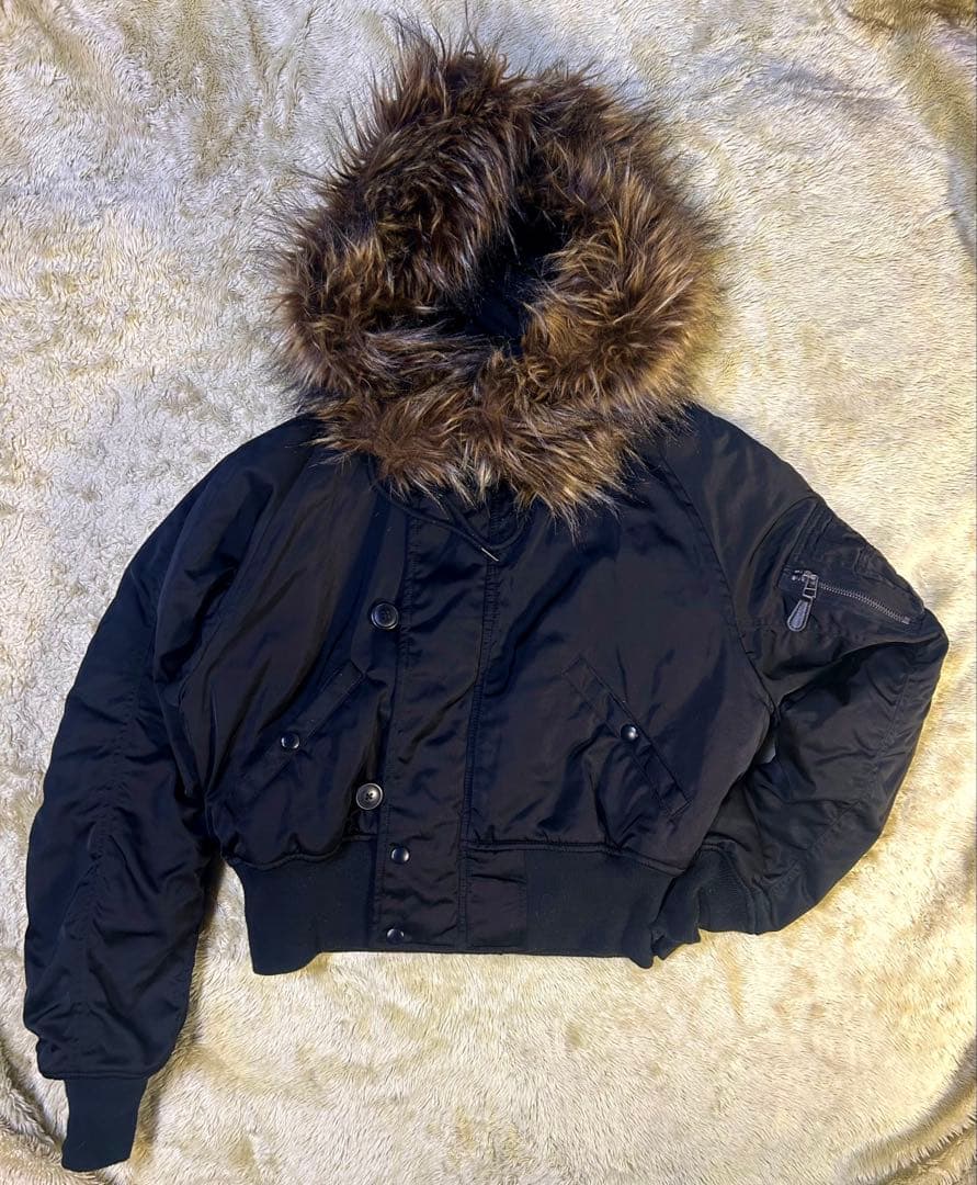 moussy N-2Bフライトジャケット　美品　y2k 鬼ファー　ギャル