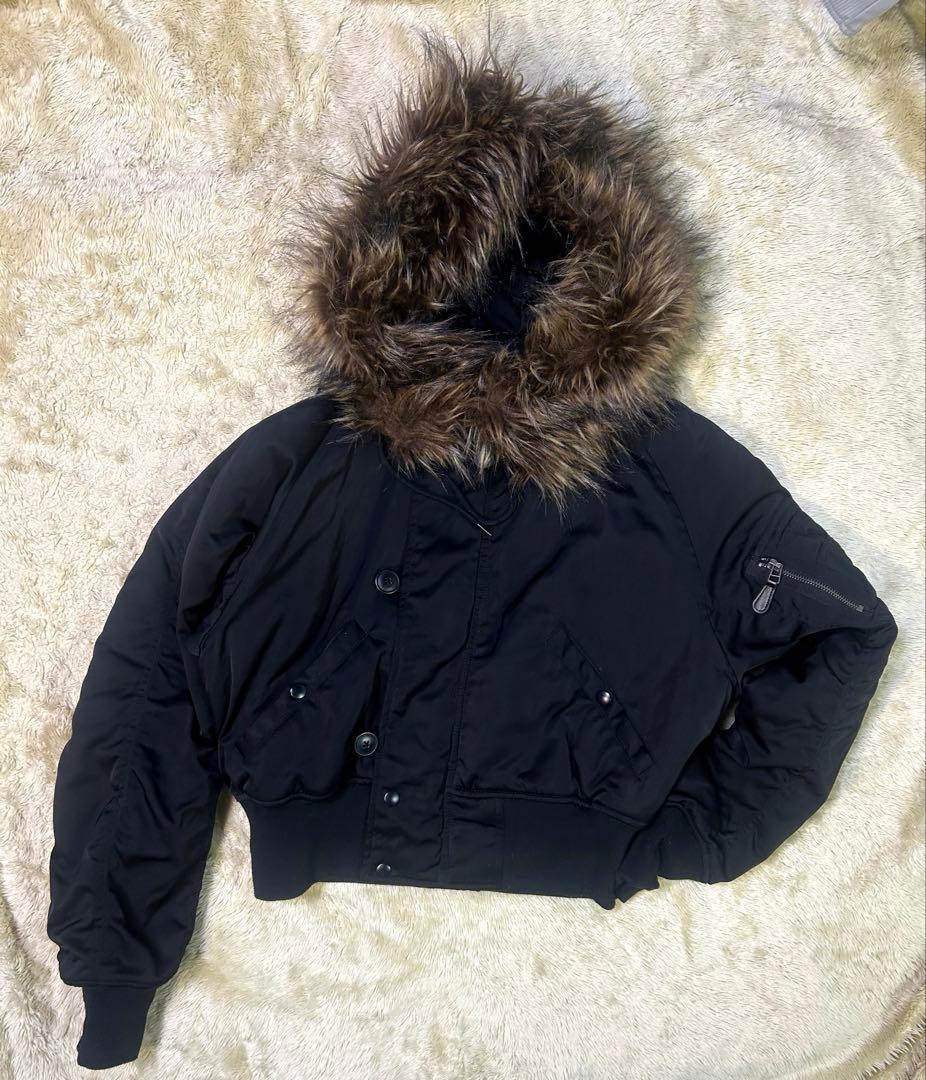 moussy N-2Bフライトジャケット　美品　y2k 鬼ファー　ギャル