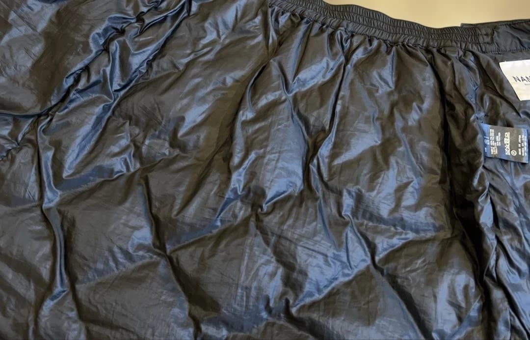 【美品】NANGA ナンガ／ダウンキルティングスカート 黒 ポケット付《防寒具》