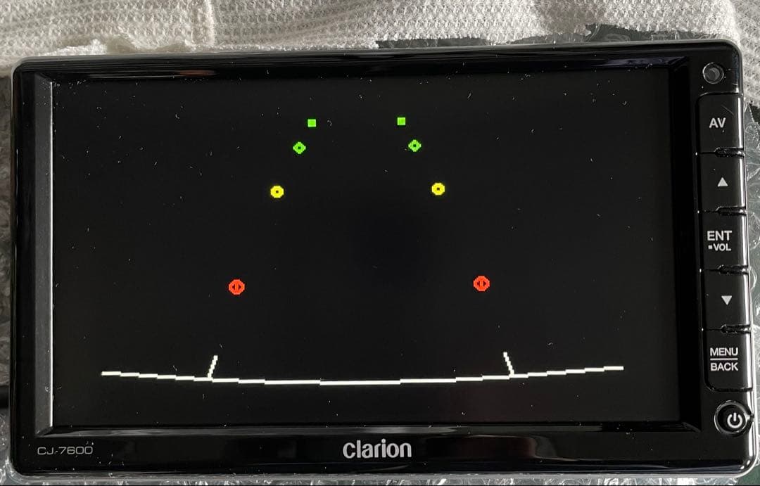値引き　clarion CJ-7600 カーナビモニター 配線一式　中古美品