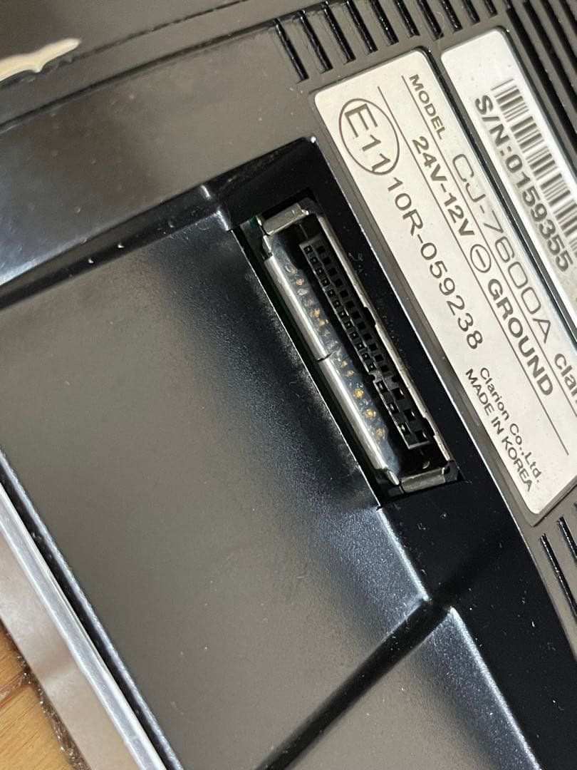 値引き　clarion CJ-7600 カーナビモニター 配線一式　中古美品