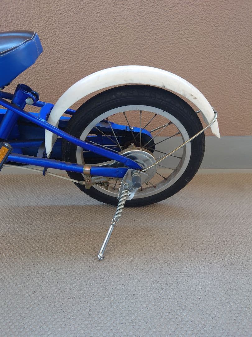 【運賃込み】14インチ　補助輪あり　トミカ 幼児用自転車 青