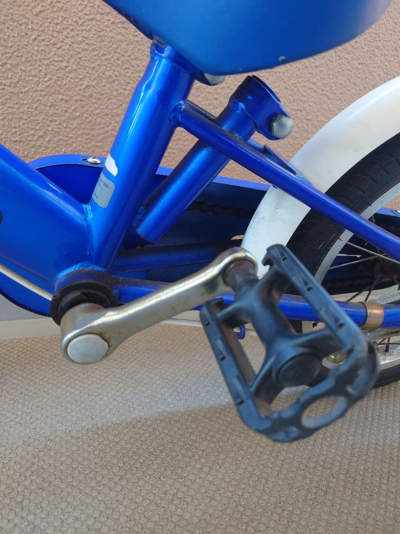 【運賃込み】14インチ　補助輪あり　トミカ 幼児用自転車 青